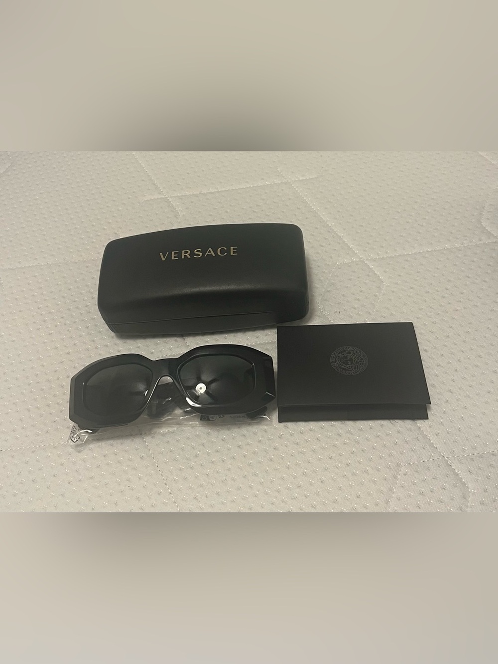 Versace Black Women's Oversized Square Sunglasses